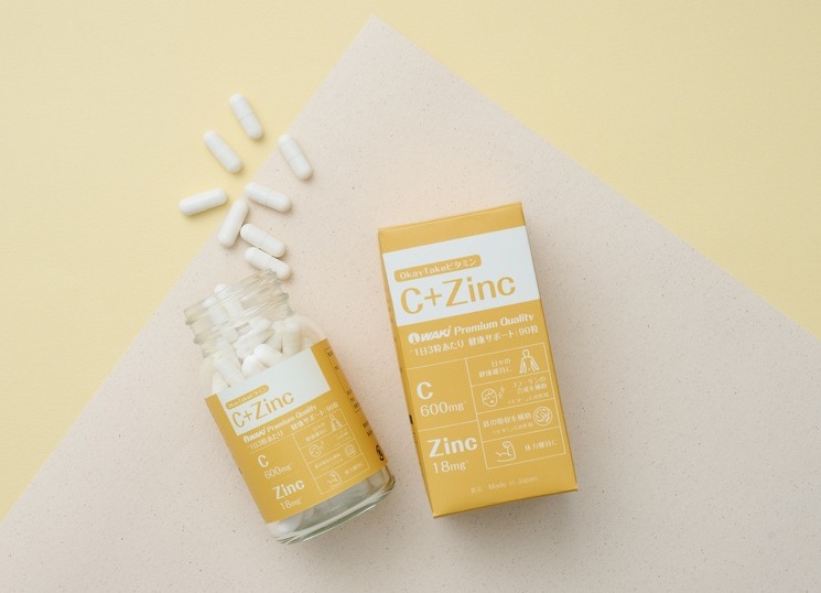OkayTake賦活能量C+Zinc(酵母鋅),採用HPMC植物性膠囊,素食者友善,並使用獨家專利的天然的酵母鋅,由日本原狀進口,直送您手。